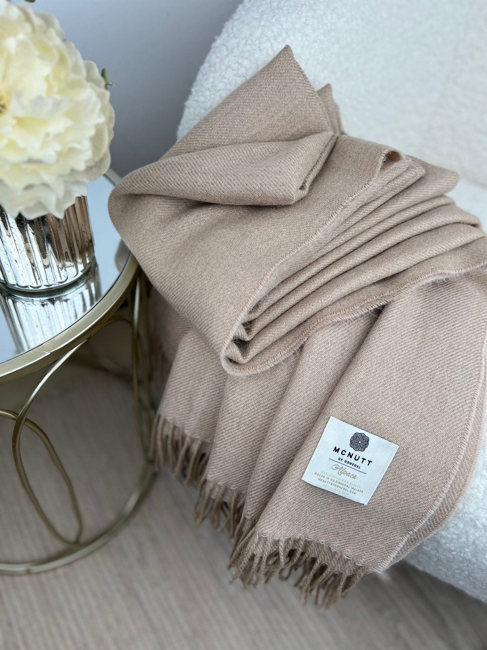 Alpaca Merino Throw 57" x 79"