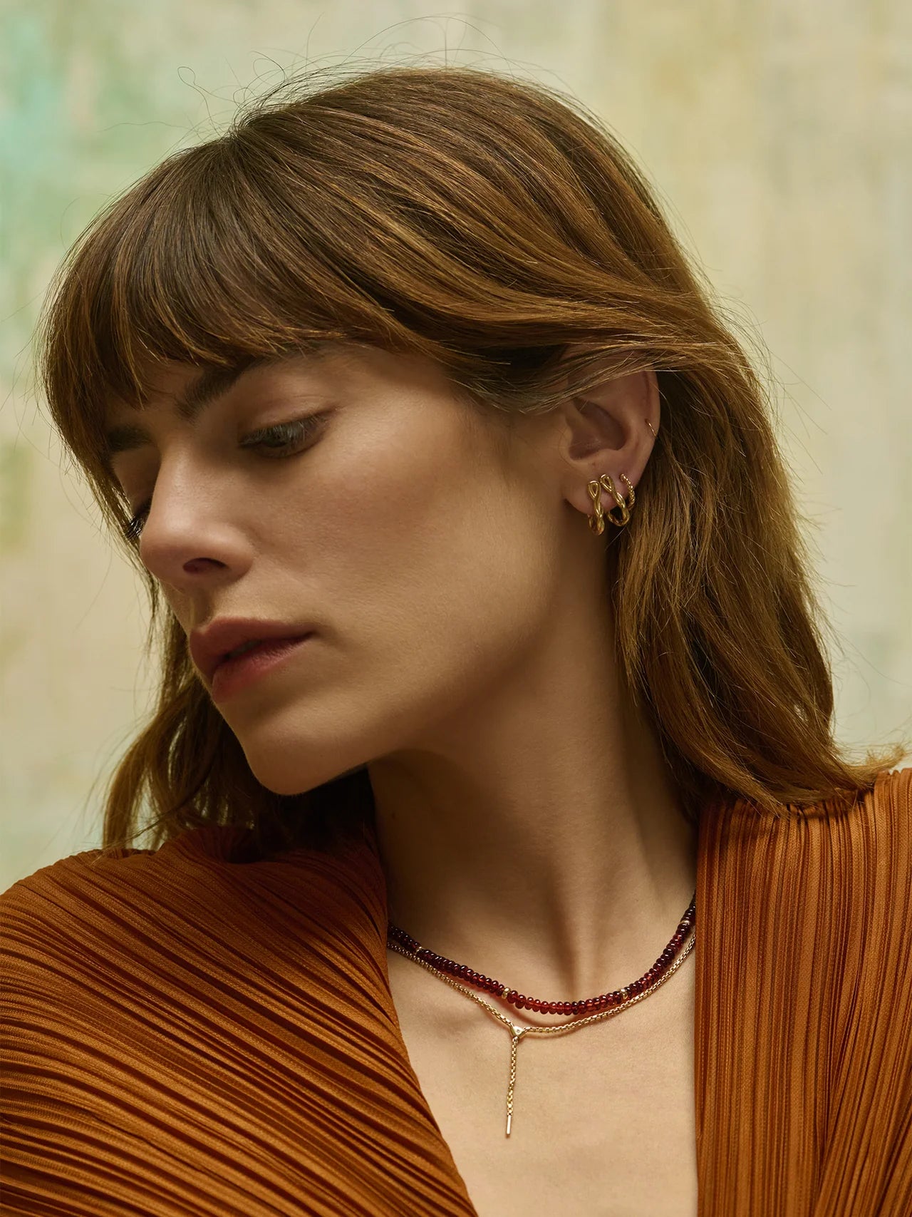 Loren Stewart Elowen Lariat 10kt. YG 18'', 1.75'' Drop