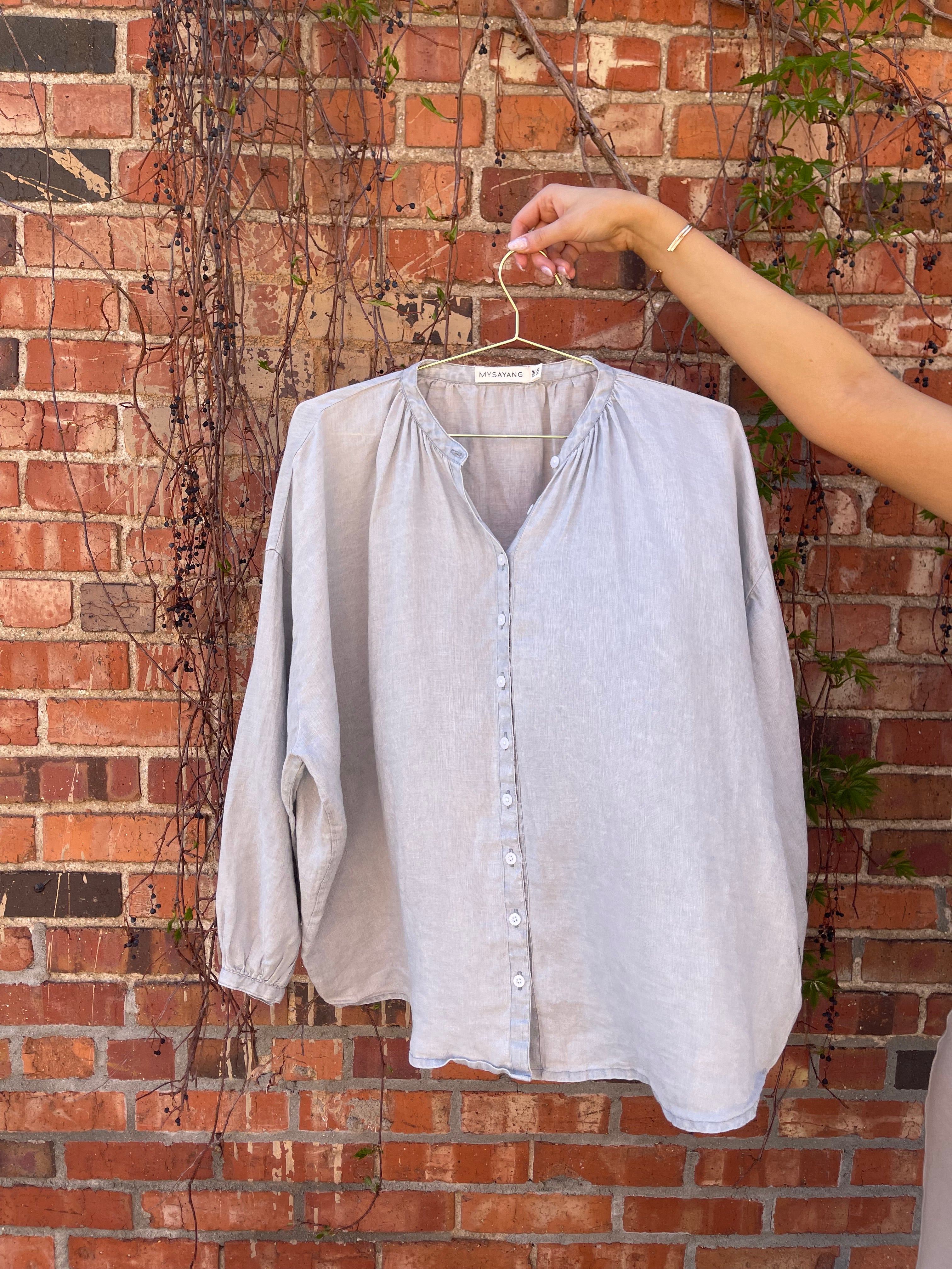 Terlalu Blouse, 100% Linen, One Size
