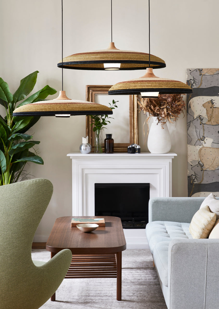 Grass Suspension Pendant Light, Medium