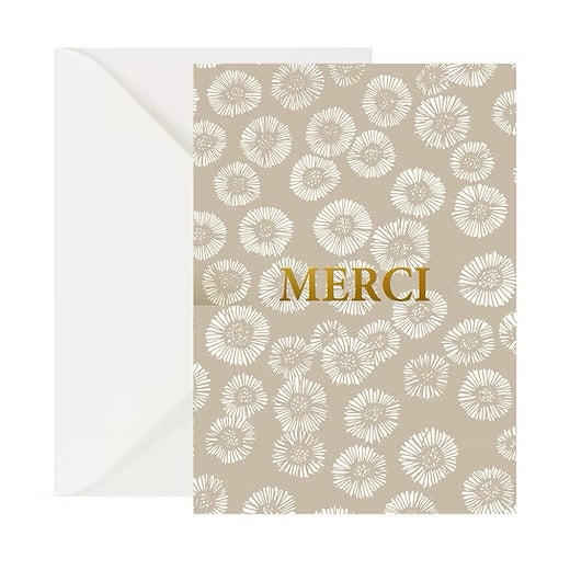 Gold Greeting Card in French