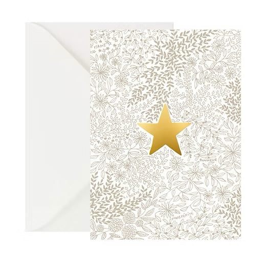 Gold Greeting Card in French
