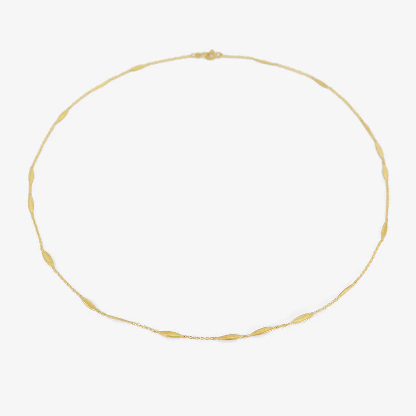 Sia Taylor 18k Short Grass Seeds Necklace 17"