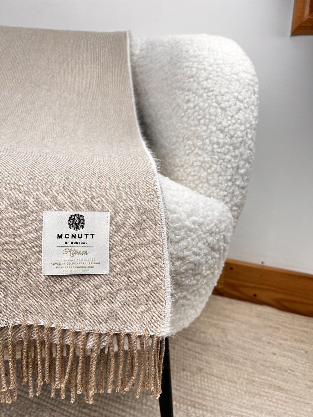 Alpaca Merino Throw 57" x 79"