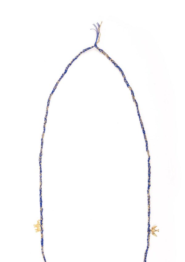 Frida Long Necklace, Five Charms