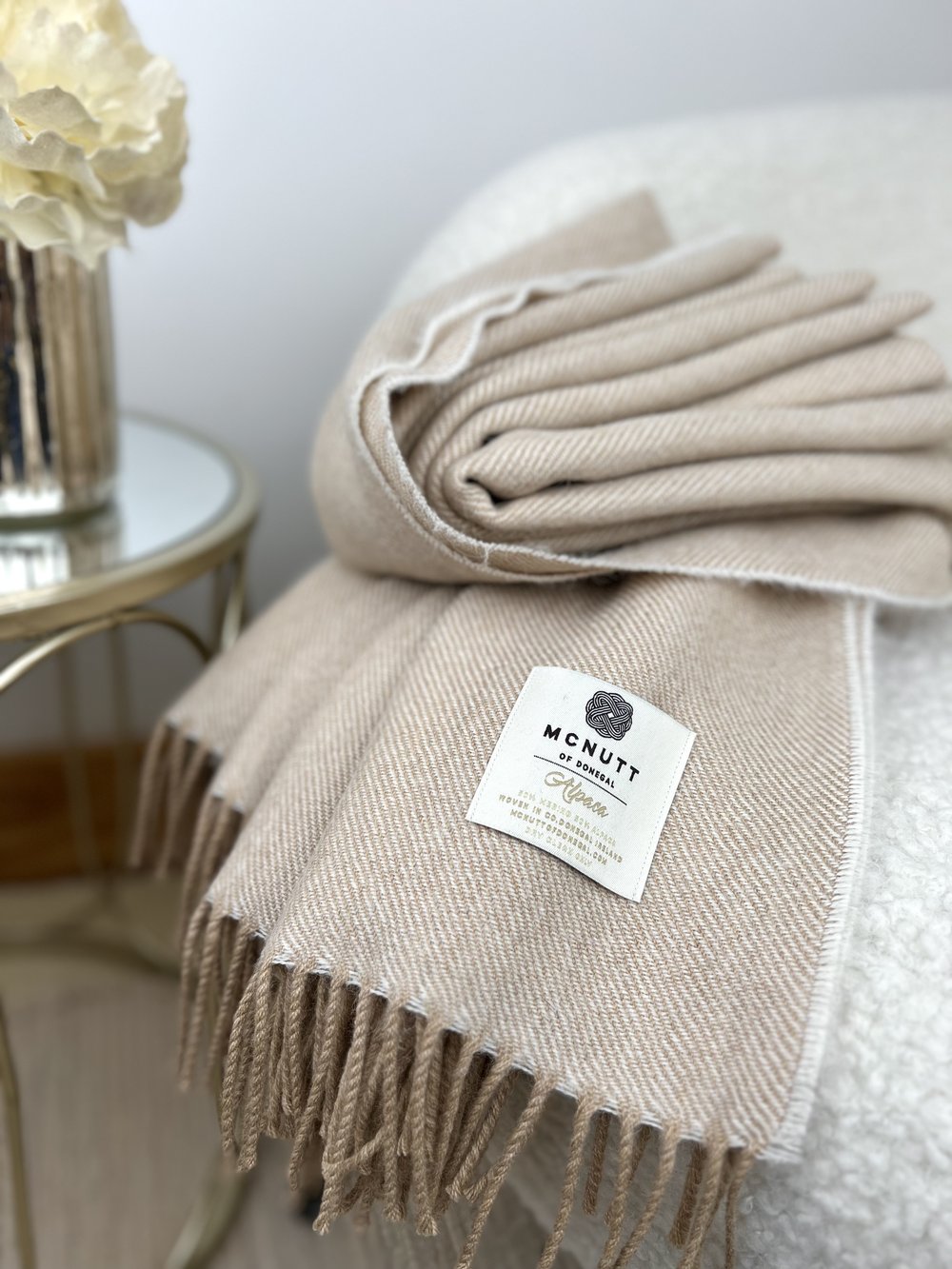 Alpaca Merino Throw 57" x 79"