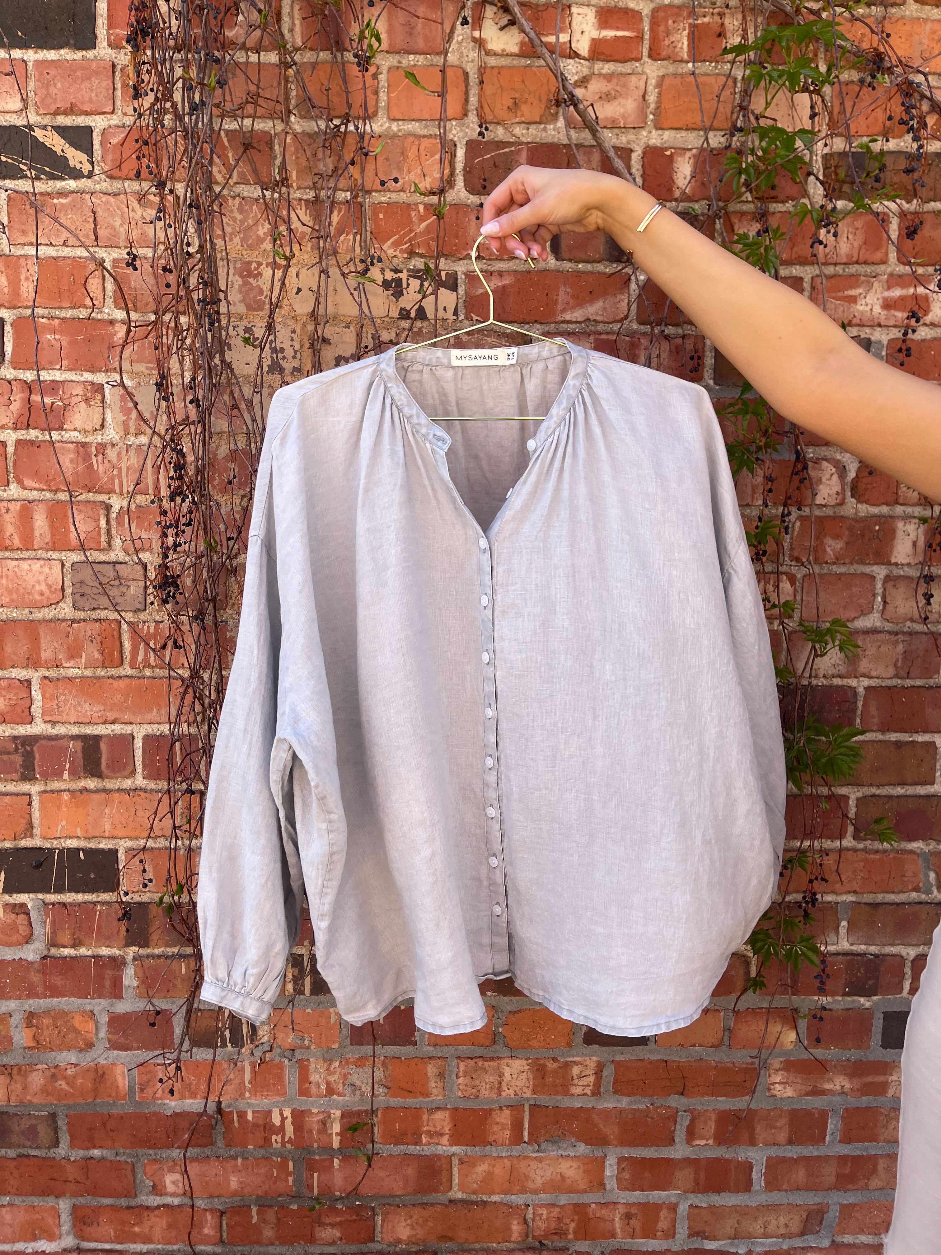 Terlalu Blouse, 100% Linen, One Size