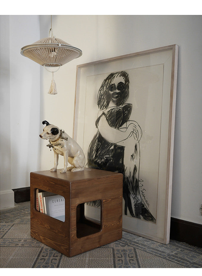 Ruby Cube Side Table 18" x 18" x 18"high