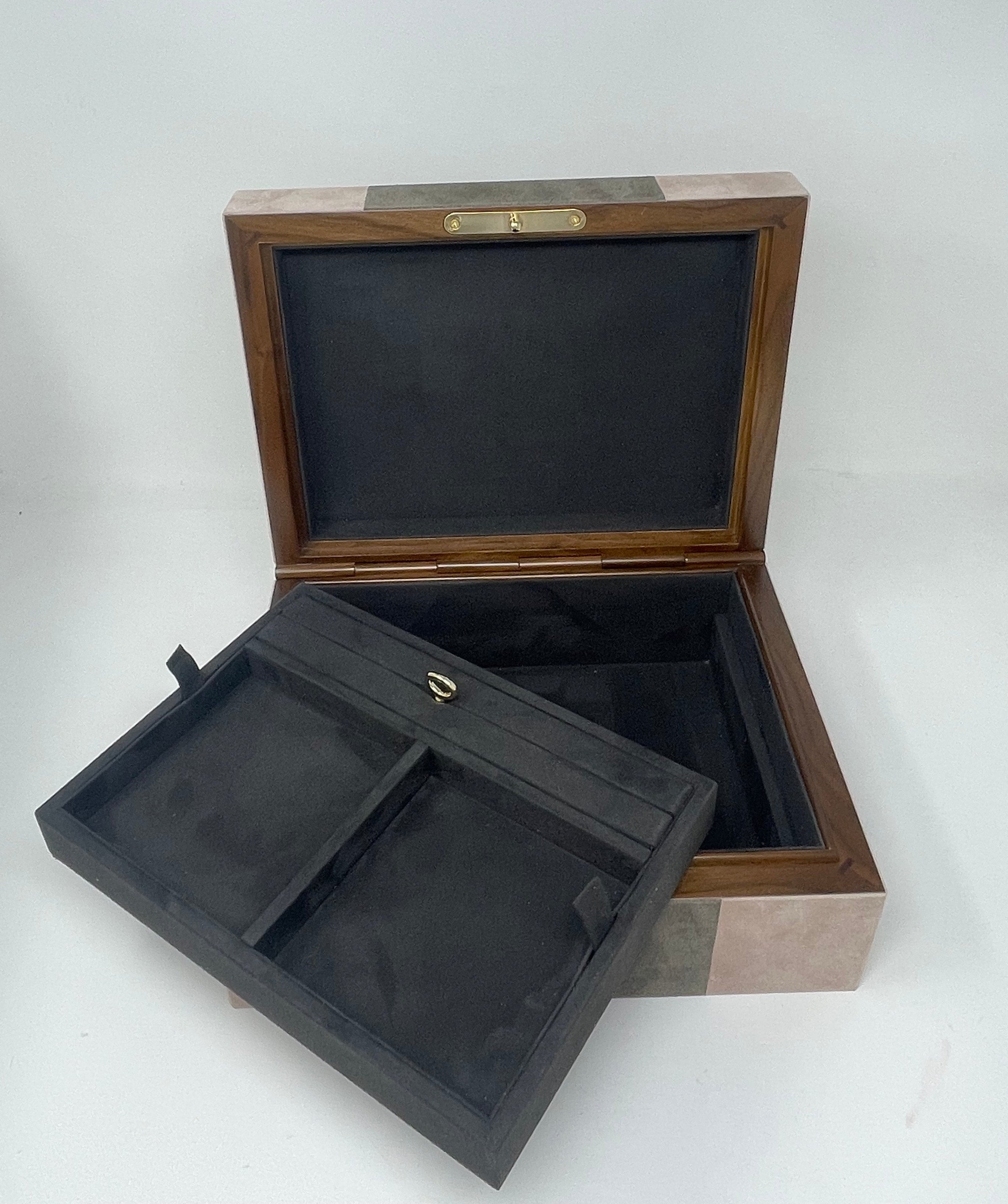 Flow Suede Jewelry Box, Small