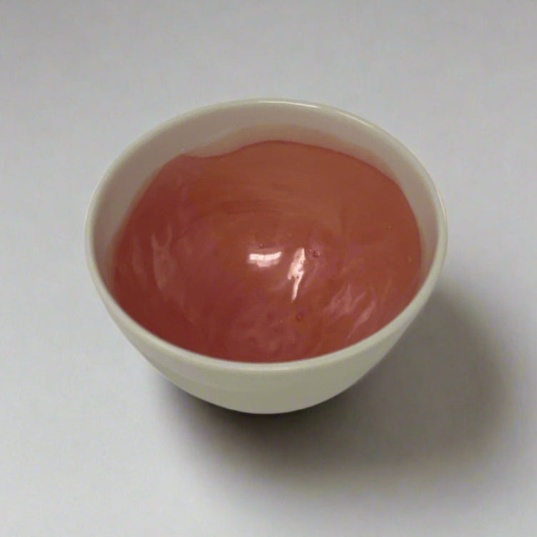 Porcelain Bowl with Watercolor Interior 2.5" Diameter