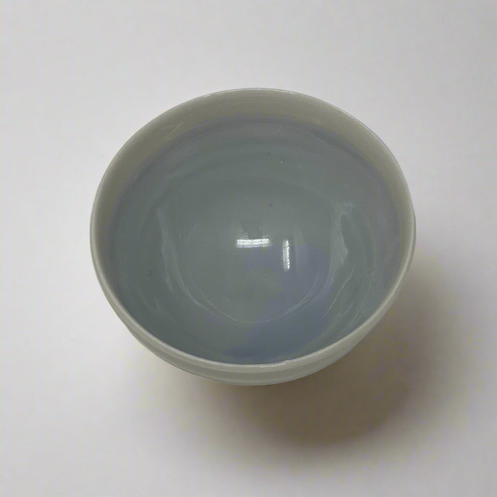 Porcelain Bowl with Watercolor Interior 2.5" Diameter