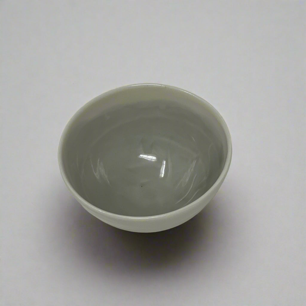 Porcelain Bowl with Watercolor Interior 2.5" Diameter