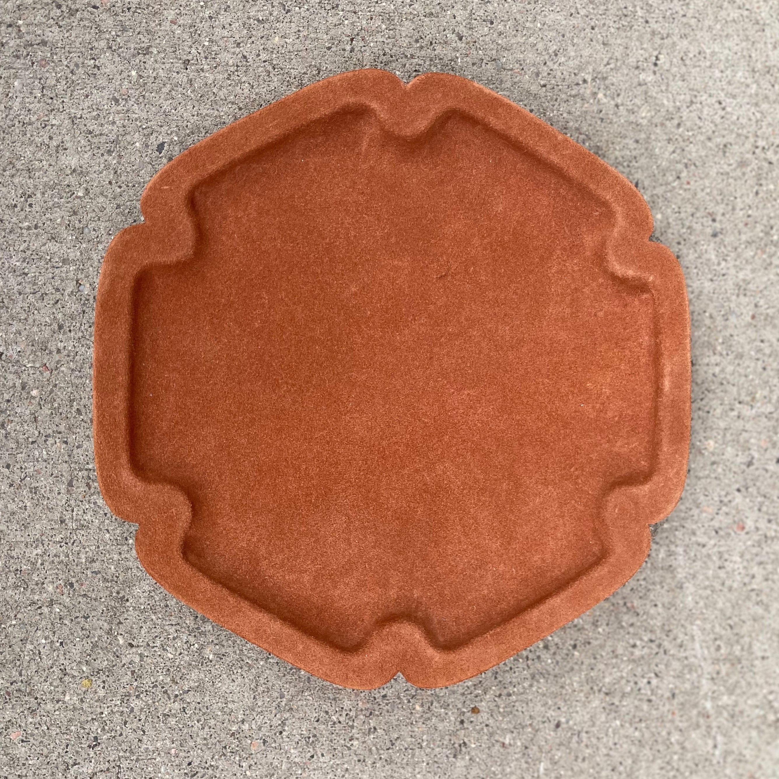 Vitruvio No. 2 Small Square Suede Tray