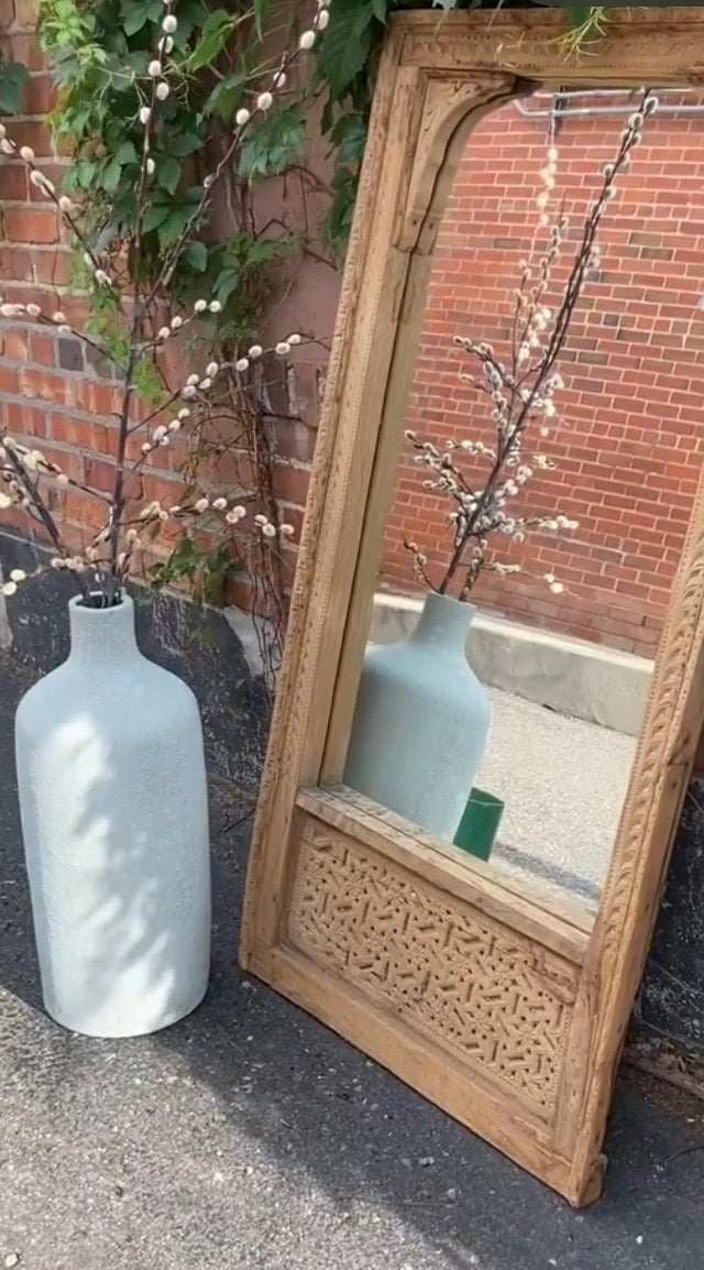 Antique Frame Balcony Mirror 26" x 53" x 2.5"