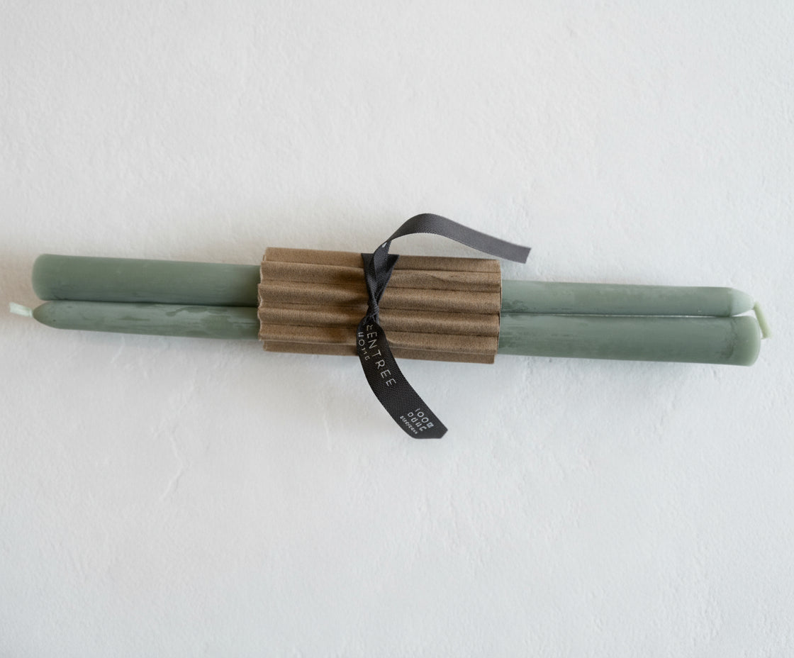 Pair of Everyday Beeswax Taper Candles 12"