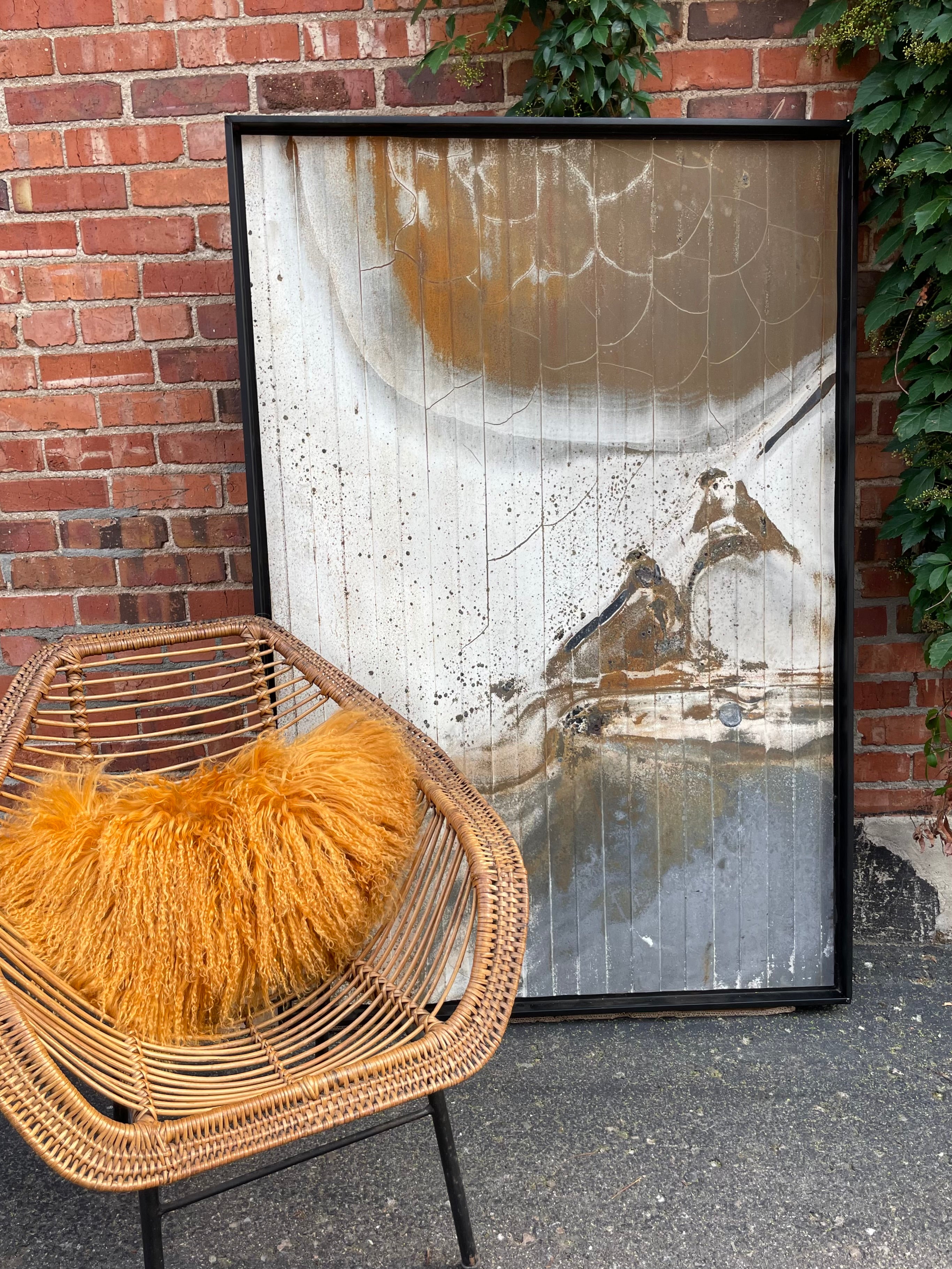 Reclaimed Corrugated Steel Art
