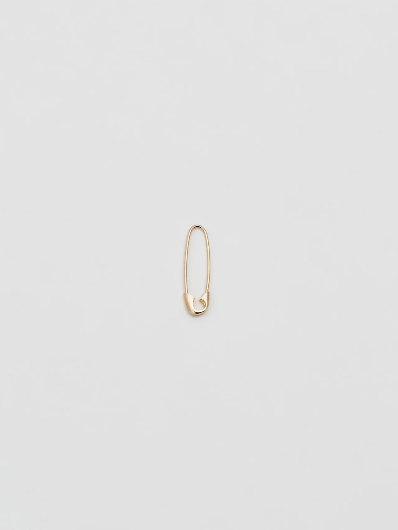 Loren Stewart Single Mini Safety Pin Earring 14kt YG