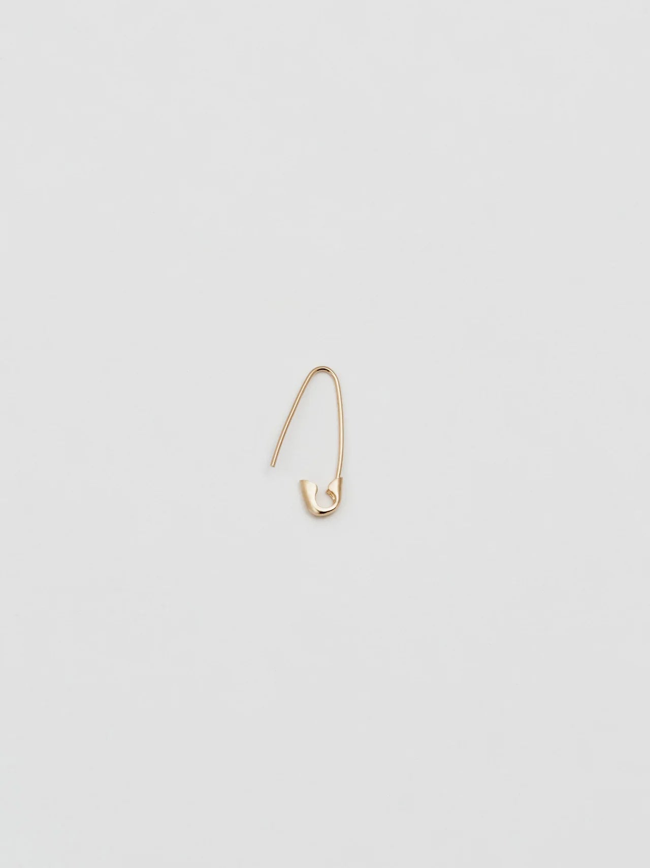 Loren Stewart Single Mini Safety Pin Earring 14kt YG