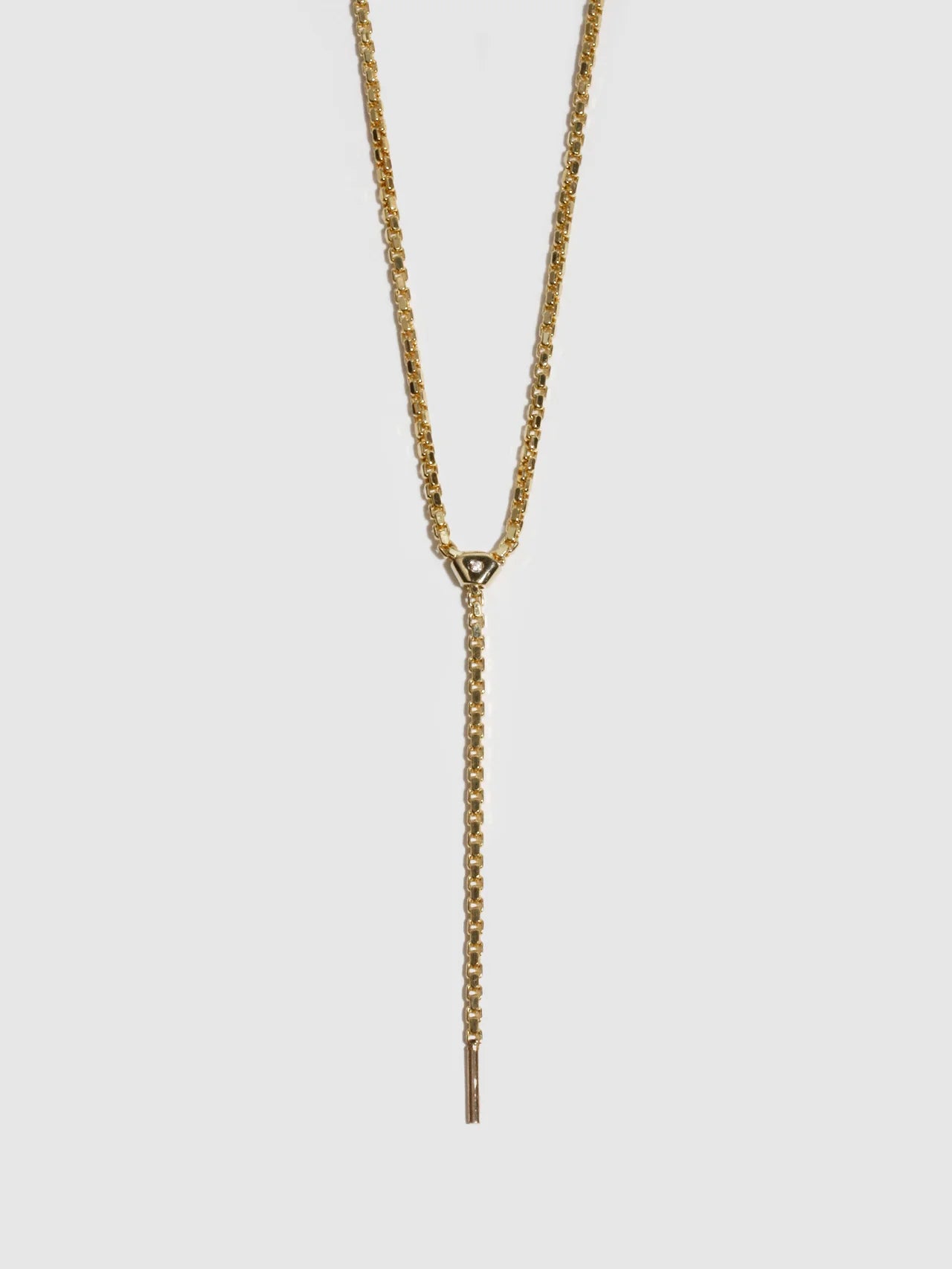Loren Stewart Elowen Lariat 10kt. YG 18'', 1.75'' Drop