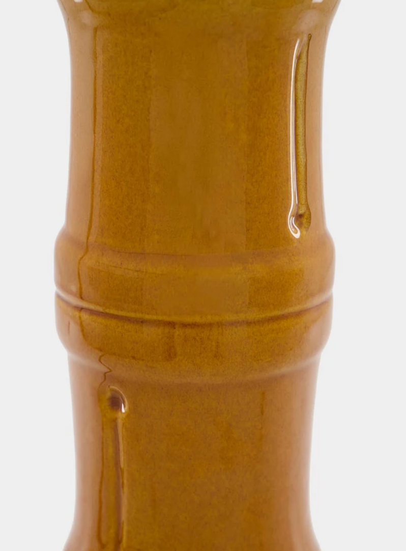 House of Capricorn Bambu Yellow Ceramic Lamp - Homebody Denver