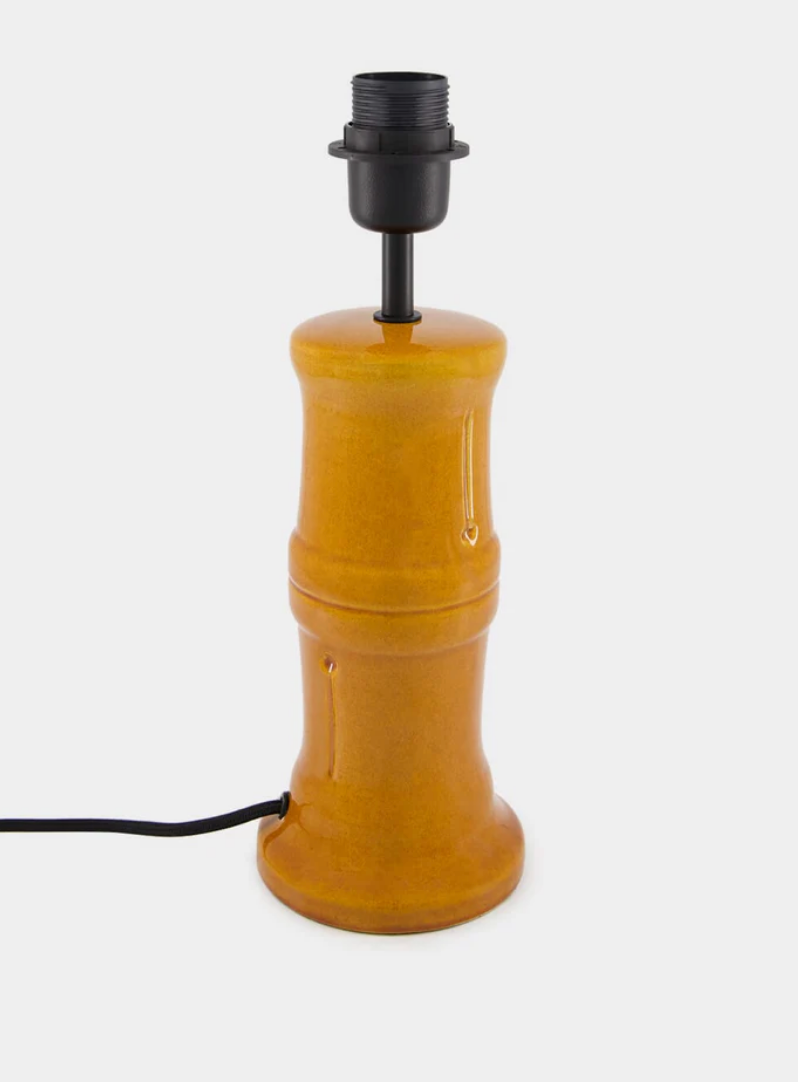 House of Capricorn Bambu Yellow Ceramic Lamp - Homebody Denver