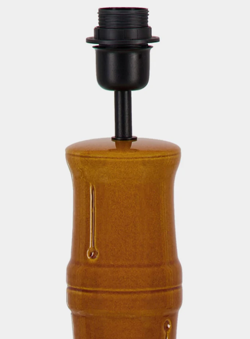 House of Capricorn Bambu Yellow Ceramic Lamp - Homebody Denver