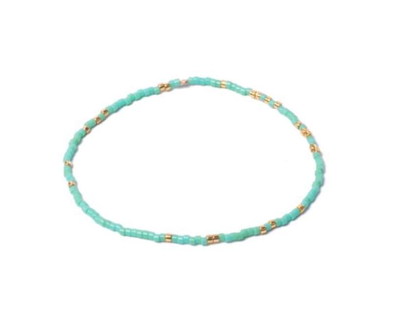 Miyuki Stretchy Beaded Bracelet, One Row