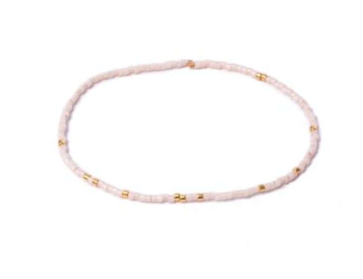 Miyuki Stretchy Beaded Bracelet, One Row