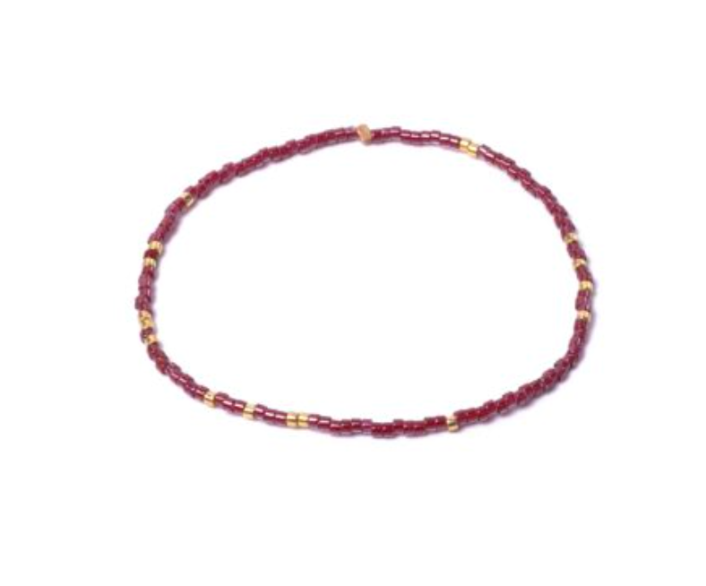 Miyuki Stretchy Beaded Bracelet, One Row