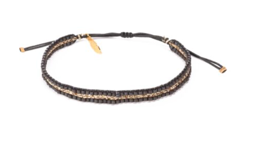 Etincelle Bracelet, 2 Rows Japanese Miyuki Beads