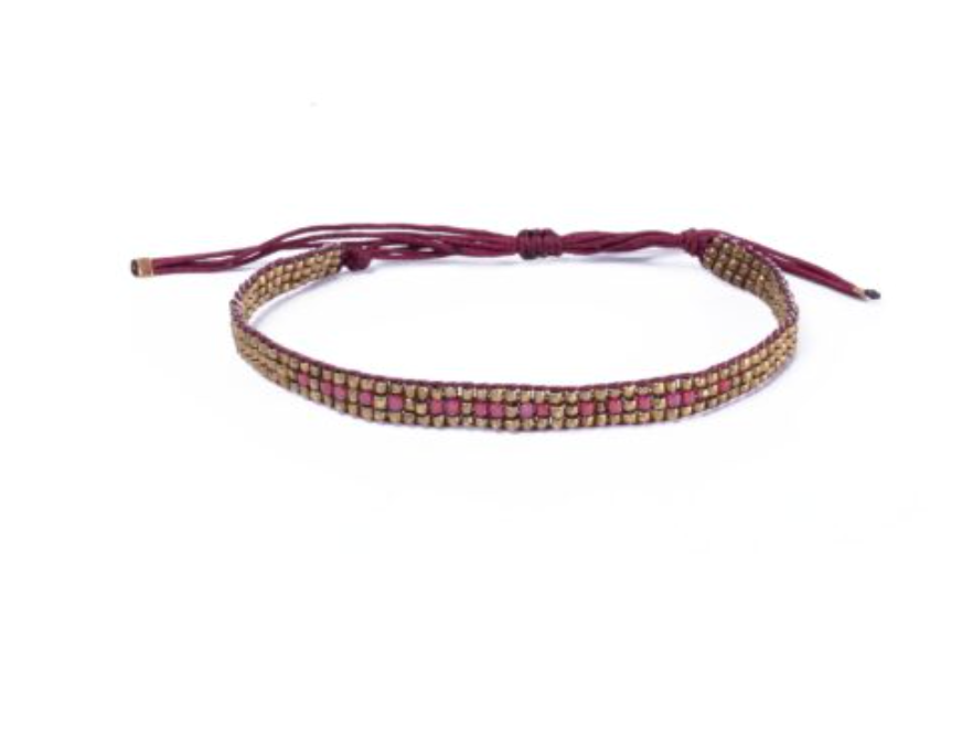 Love Bracelet, Bronze and Miyuki Beads