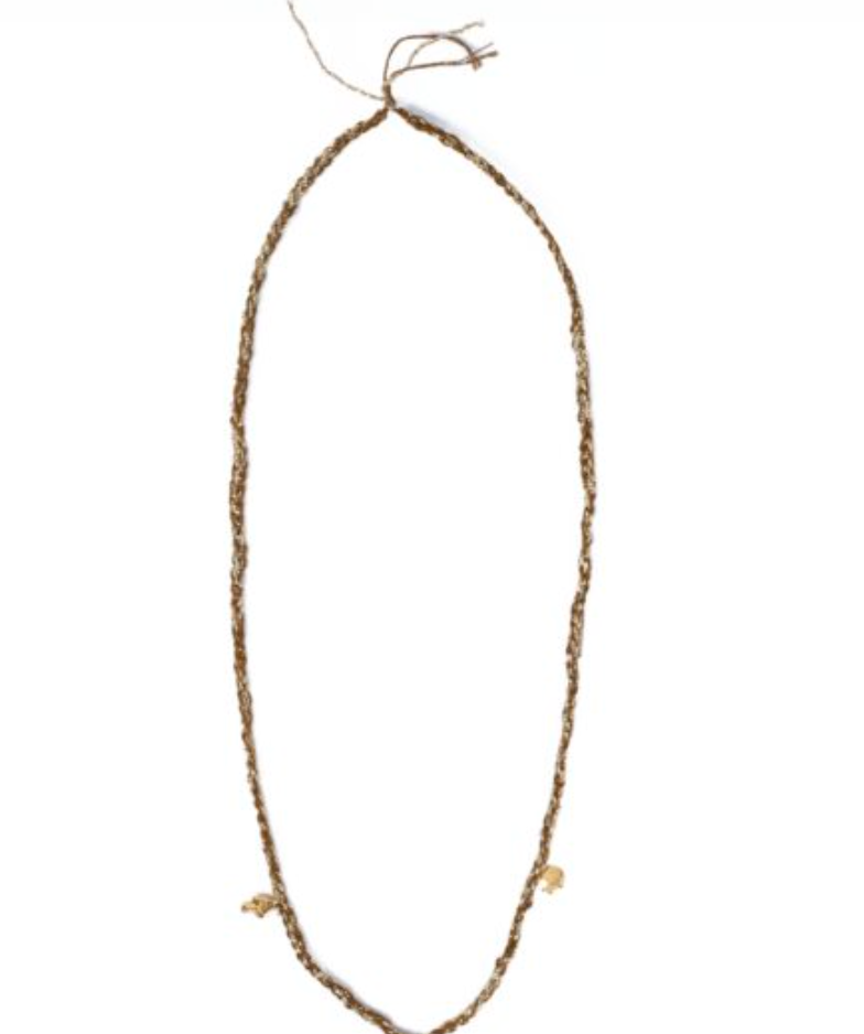 Frida Long Necklace Medium, Three Charms