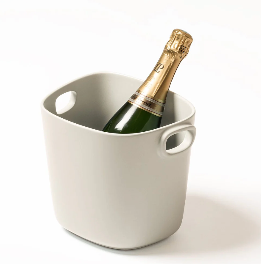 Maris Ivory Metal Champagne Bucket, 1 Bottle