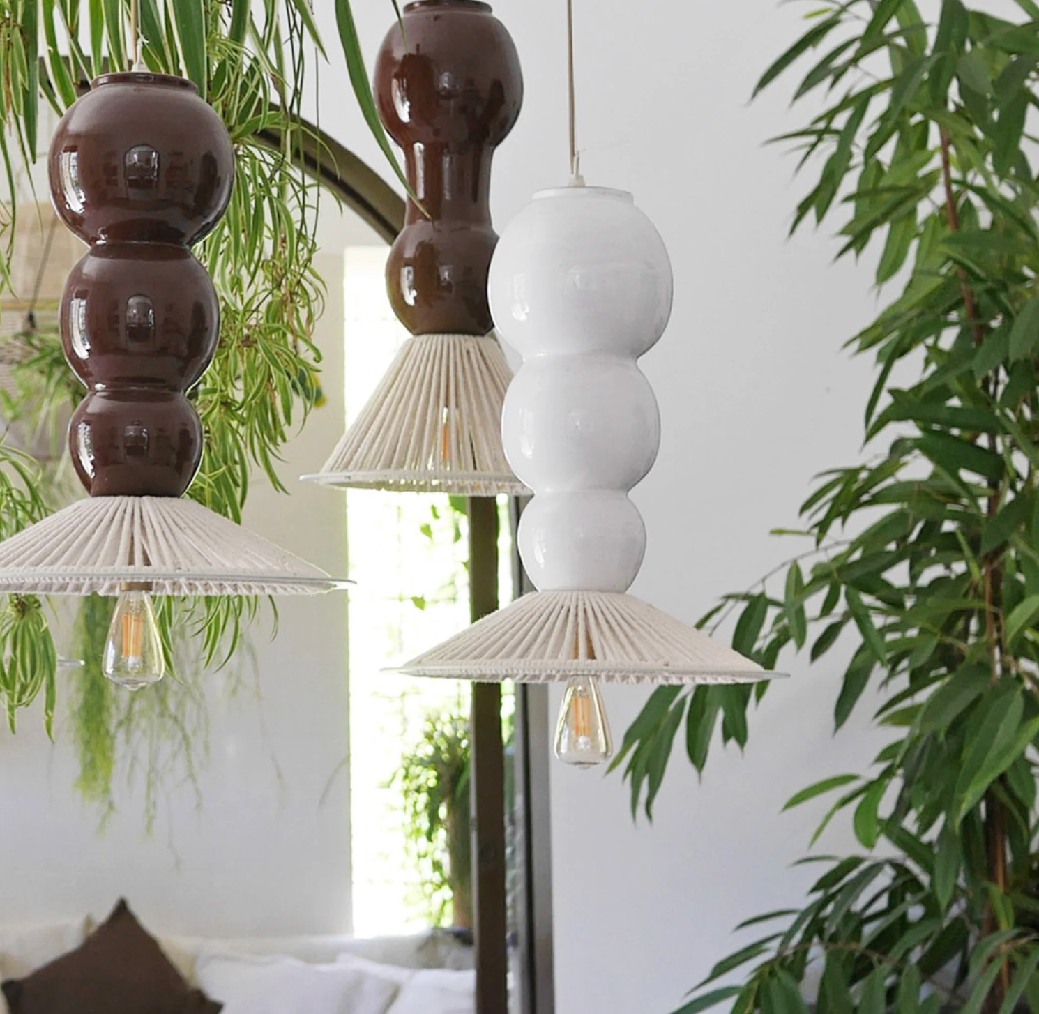 Honore Deco Henriette Parasol Pendant Light - Homebody Denver