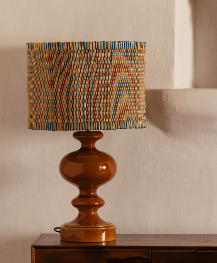 House of Capricorn CARDOSAS YELLOW CERAMIC LAMP WITH WICKER SHADE
- Homebody Denver