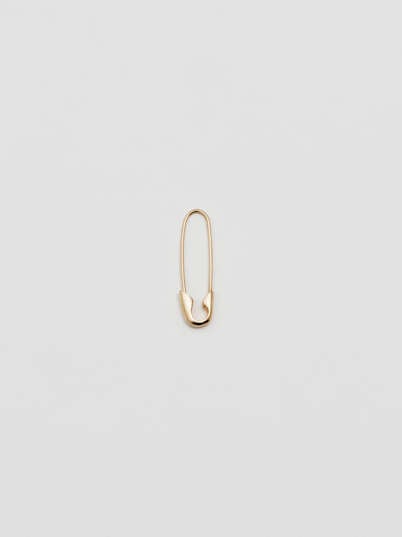 Loren Stewart Single Safety Pin Earring 14kt. YG
