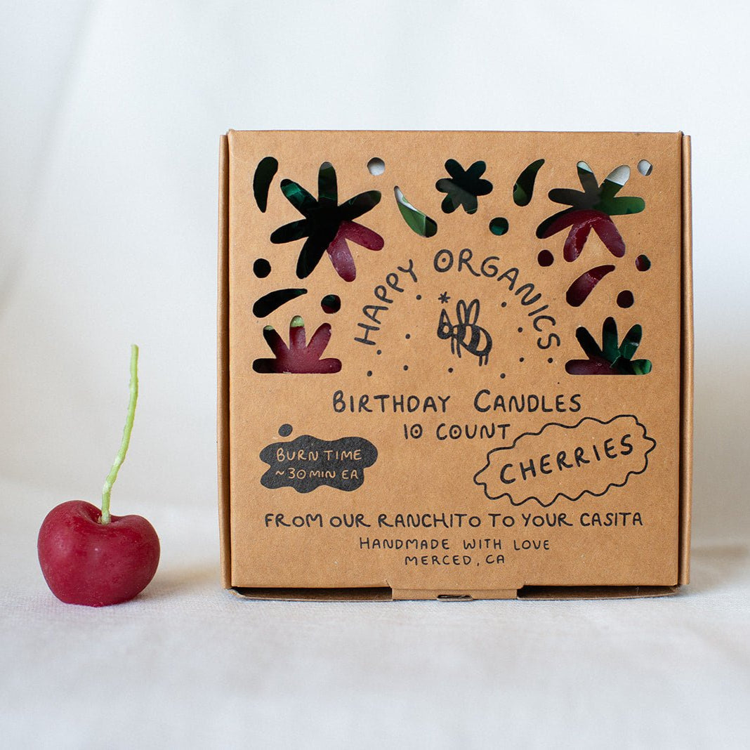 Dark Red Cherry Beeswax Candles