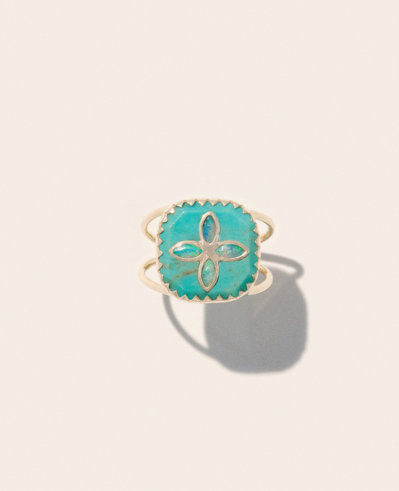 Pascale Monvoisin Bowie N. 2 Ring, Turquoise and Opal