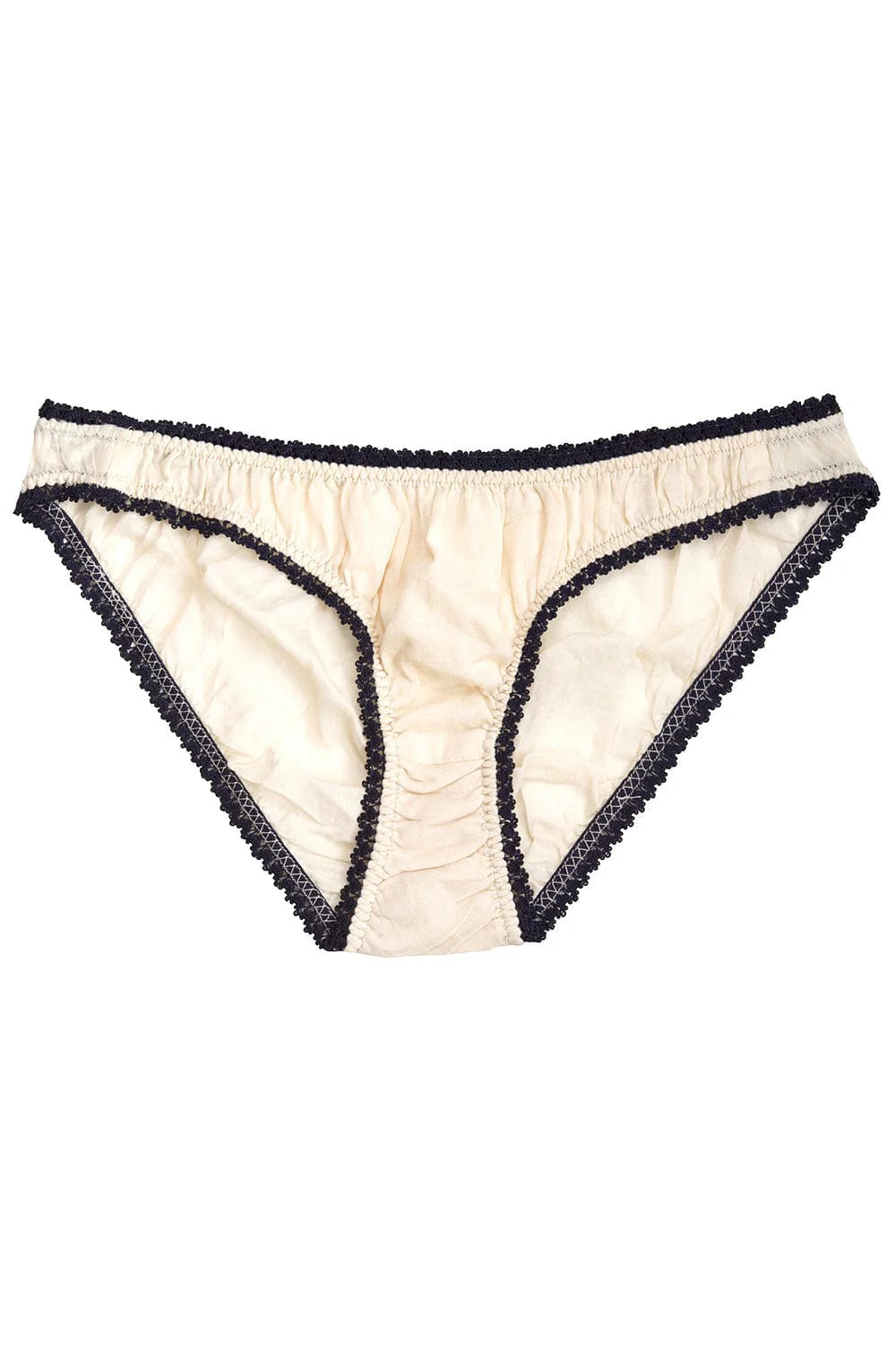 100% Organic Cotton Panties with Lace Trim