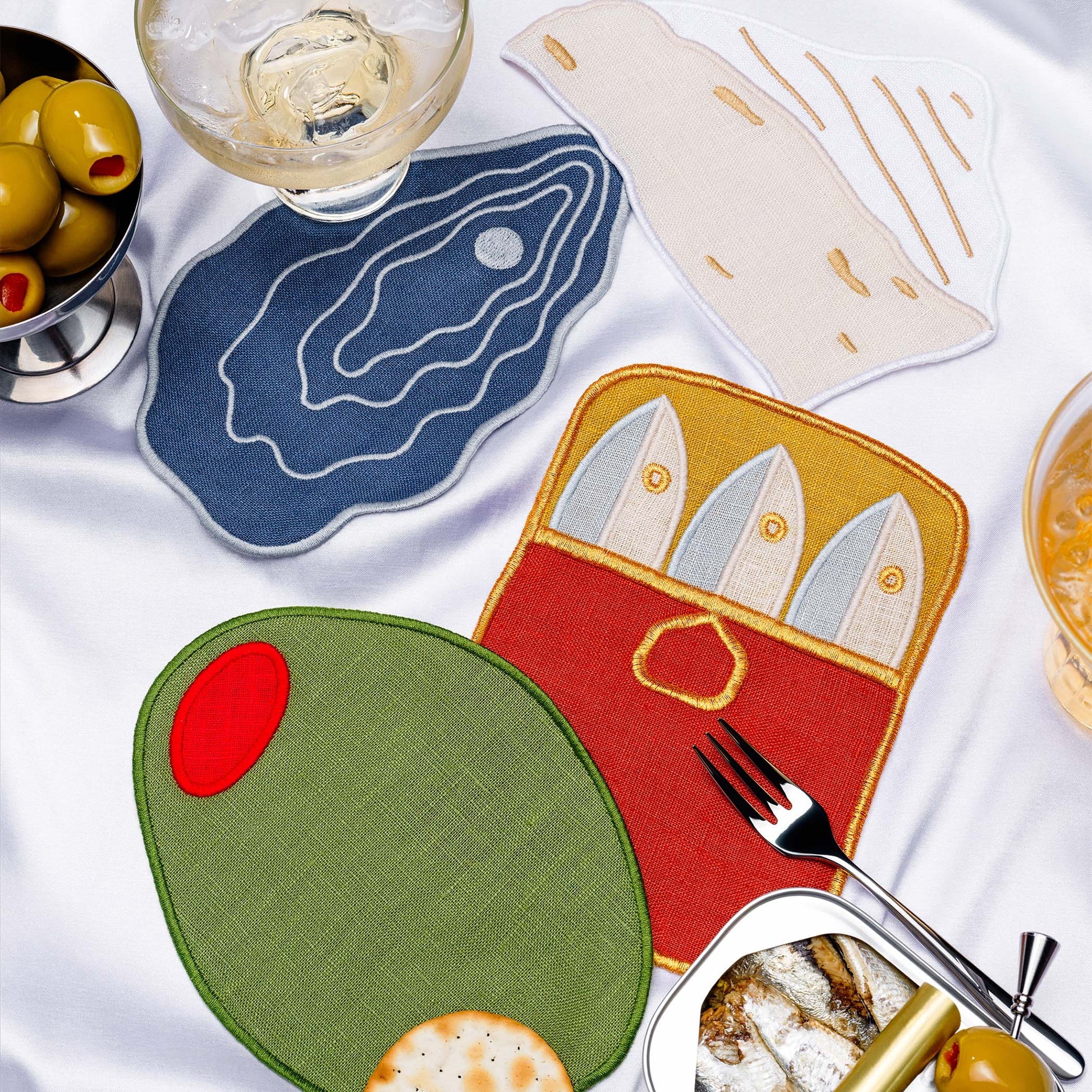Hors D'Oeuvres Cloth Cocktail Napkins - Set Of 4