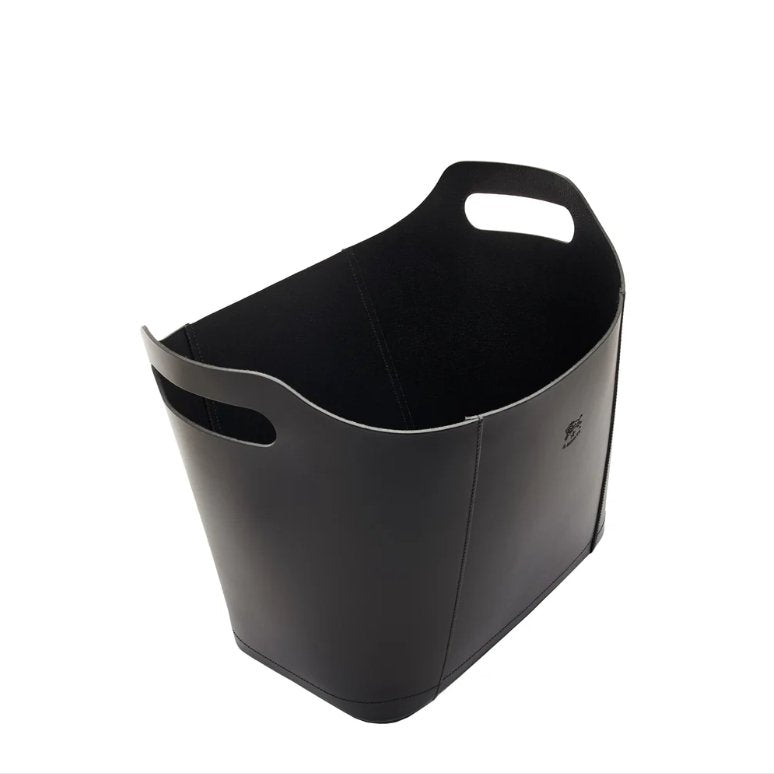 Il Bisonte Cowhide Storage Basket 16" x 14" x 8" - Homebody Denver