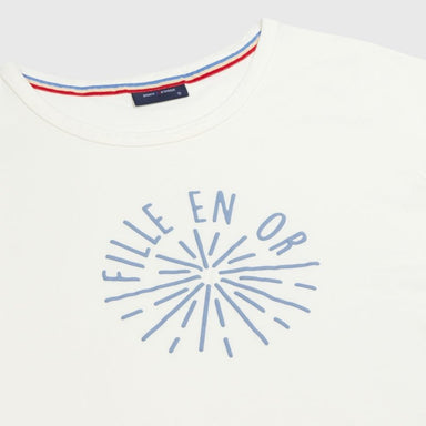 Ladies T-Shirt "Fille En Or", Off White - Homebody Denver