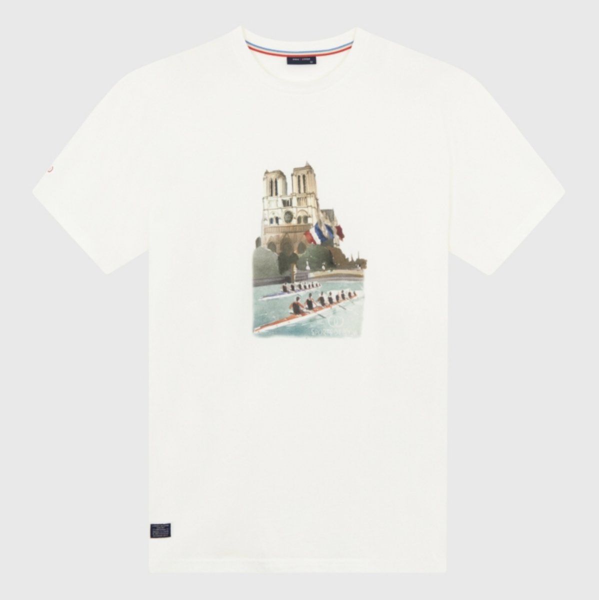 Men's T-Shirt Aviron/Rowing, Natural White - Homebody Denver