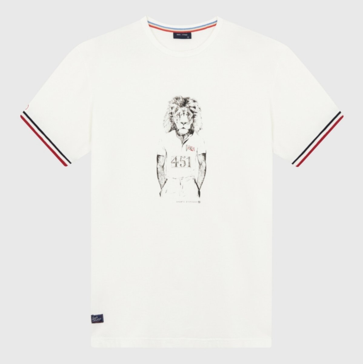 Men's T-Shirt GB Lion, Natural White - Homebody Denver