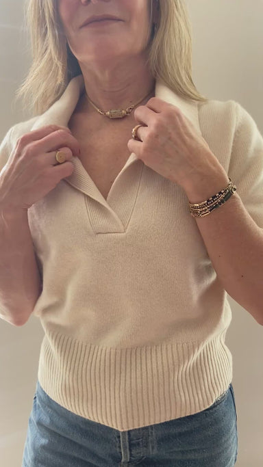 Kujten Mayley Collared Cashmere Sweater - Homebody Denver
