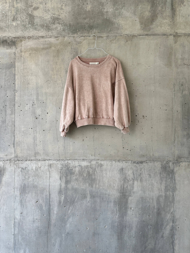 Seseh Cropped Sweatshirt, 100% Cotton, One Size