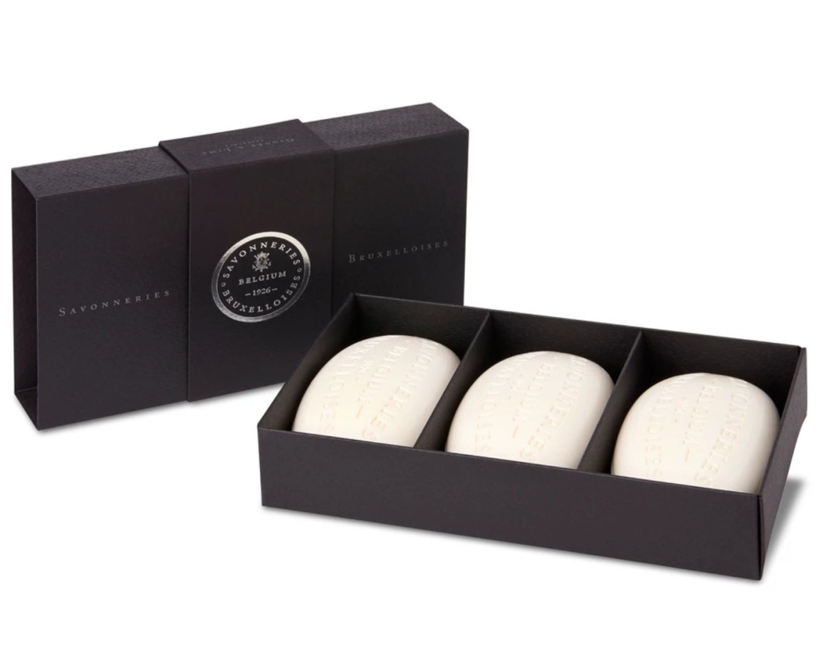 Savonneries Bruxelloises Box of 3 Large Bar Soaps