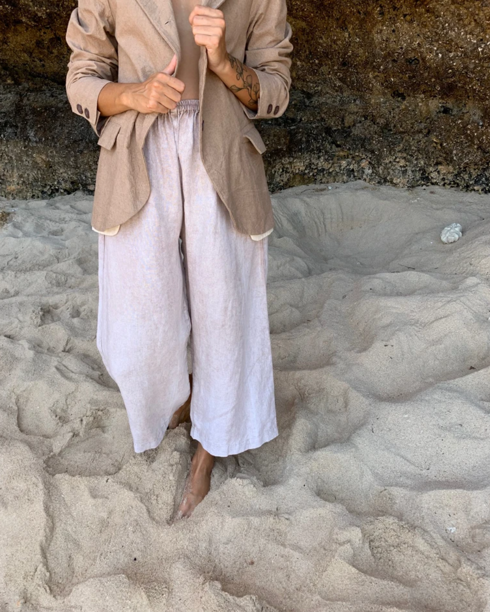 Mudah Culotte, 100% Linen, One Size