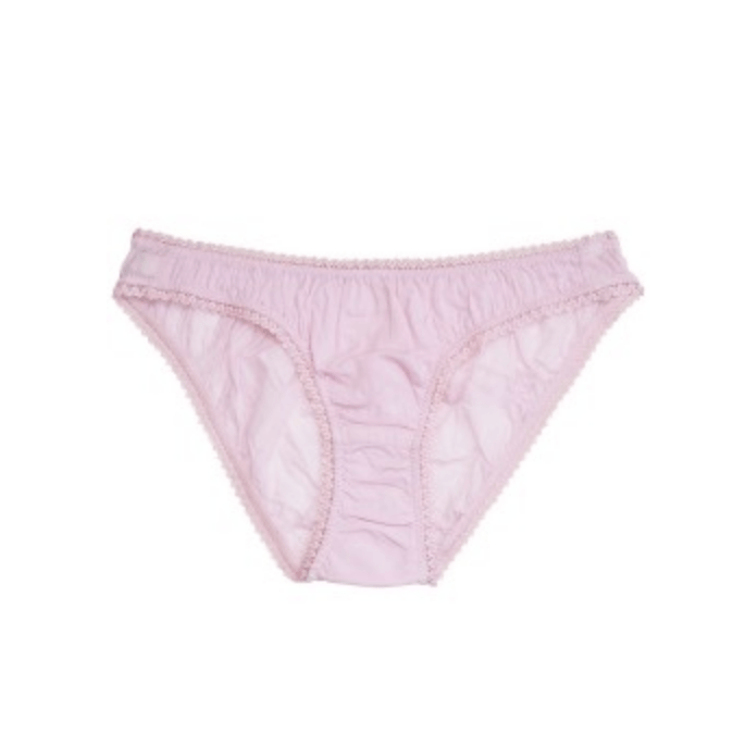 100% Organic Cotton Panties with Lace Trim