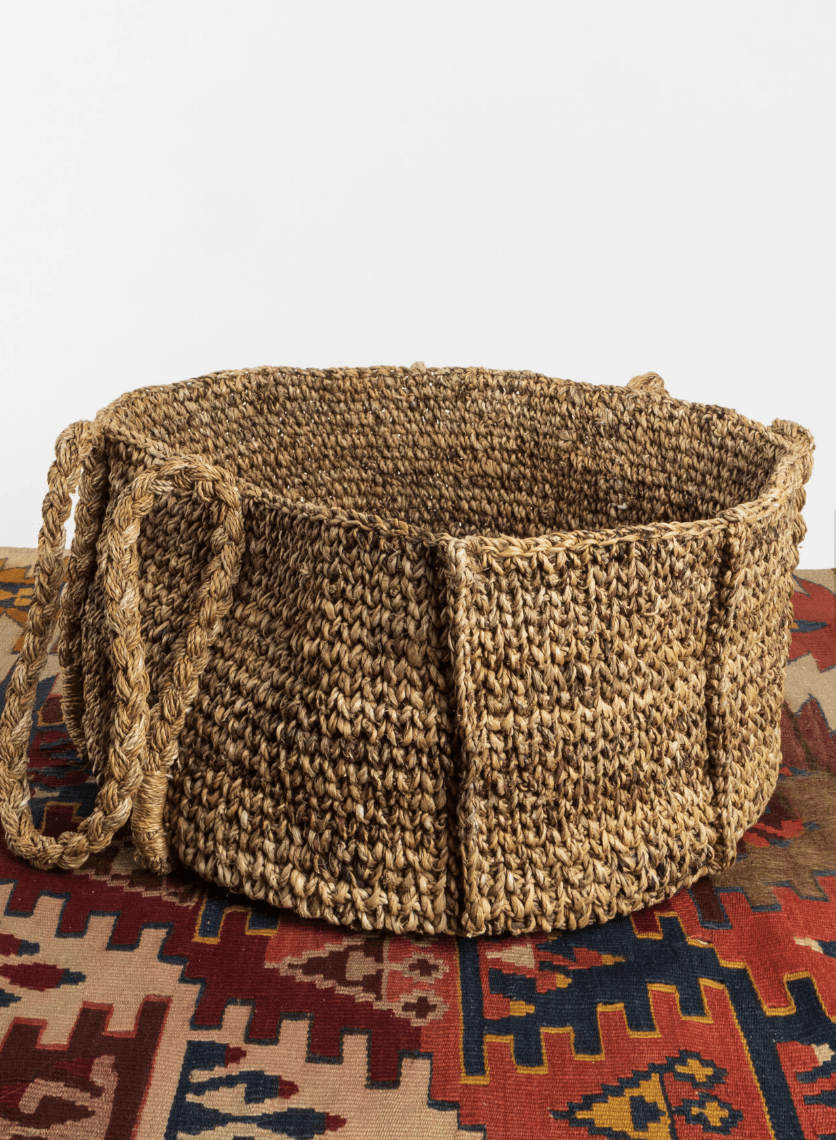 Immodest Cotton Banana Leaf Floor Basket